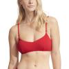 Seafolly Women’s Standard Bralette Bikini Top Swimsuit with Clip Back(Sea Dive Chilli Red)