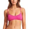 Seafolly Women’s Standard Bralette Bikini Top Swimsuit with Clip Back(Sea Dive Fuchsia Rose)