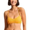 Seafolly Women’s Standard Bralette Bikini Top Swimsuit with Clip Back(Sea Dive Rockmelon)