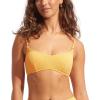 Seafolly Women’s Standard Bralette Bikini Top Swimsuit with Clip Back(Sea Dive Tuscan Sunset)