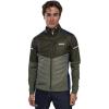 Swix Men’s Dynamic Hybrid Breathable Windproof Active Outdoor Cross Country Skiing Winter Sports Insulated Jacket(Olive/Dark Olive)