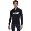Swix Men’s Racex Classic Half Zip Long Sleeve Quick-Drying Stretch Slim Fit Baselayer Top(Black/Phantom)