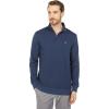 TravisMathew mens Cloud Quarter Zip 2.0(Heather Blue)