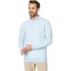 TravisMathew mens Cloud Quarter Zip 2.0(Heather Kentucky Blue)