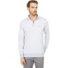 TravisMathew mens Cloud Quarter Zip 2.0(Heather Light Grey)