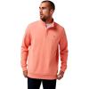 TravisMathew mens Cloud Quarter Zip 2.0(Terra Cotta)