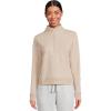 TravisMathew womens Cloud 1/2 Zip(Heather Natural)
