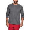 Under Armour mens Tech 2.0 Long Sleeve T-shirt(Carbon Heather (090)/Black)