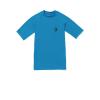 Volcom Mens Solid UPF 50+ Short Sleeve RashguardRash Guard Shirt(Tidal Blue)