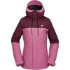 Volcom Womens Bolt Insulated Snowboard Ski Winter Hooded Jacket(Blurred Violet)