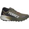adidas Men’s Terrex Agravic Gore-tex Trail Running Shoes Sneaker(Olive Strata/White/Semi Impact Orange)