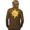 prAna Men’s Heritage Graphic Ls Tee(Rich Earth Splat)