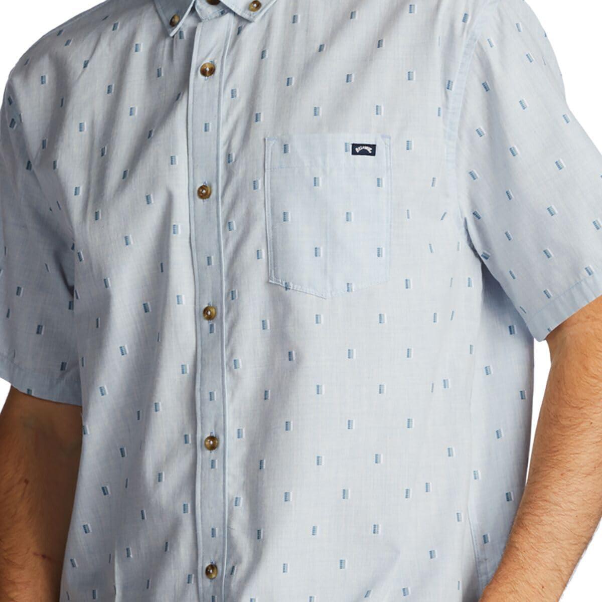 imageBillabong Mens All Day Jacquard Short Sleeve WovenBlue Haze