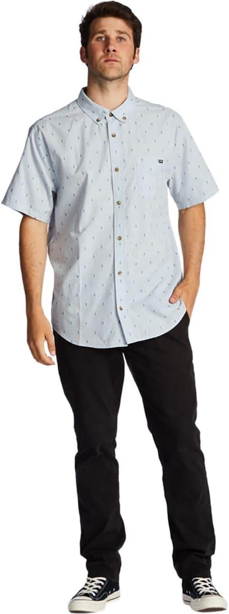 imageBillabong Mens All Day Jacquard Short Sleeve WovenBlue Haze