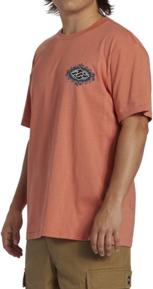 imageBillabong Mens Crayon Wave Short Sleeve Graphic TeeCrayon Wave Coral