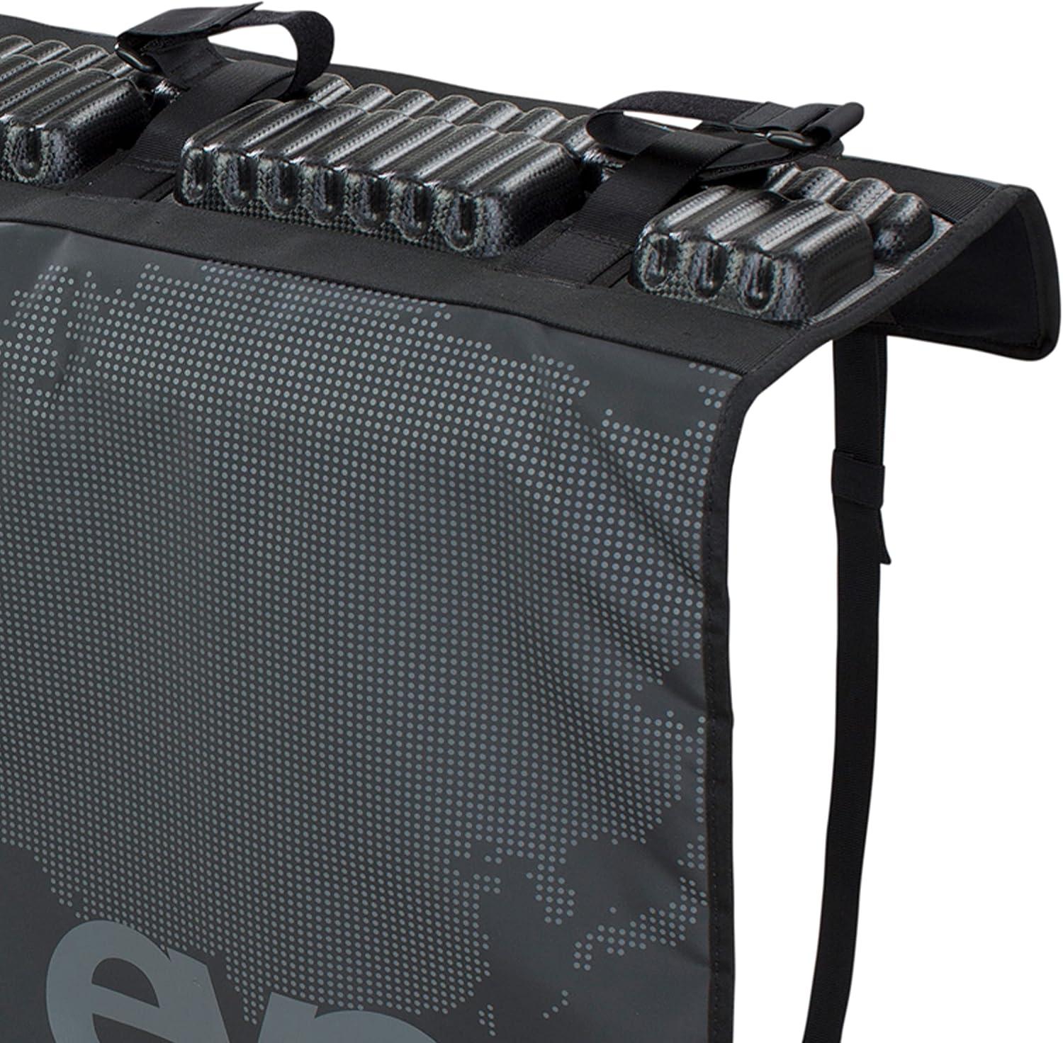 imageEVOC TAILGATE PAD for safe bike transport on pickup trucks secure fixation of up to 6 bikes access to the tailgate lever protection for pickup and bike size XL BlackBlack