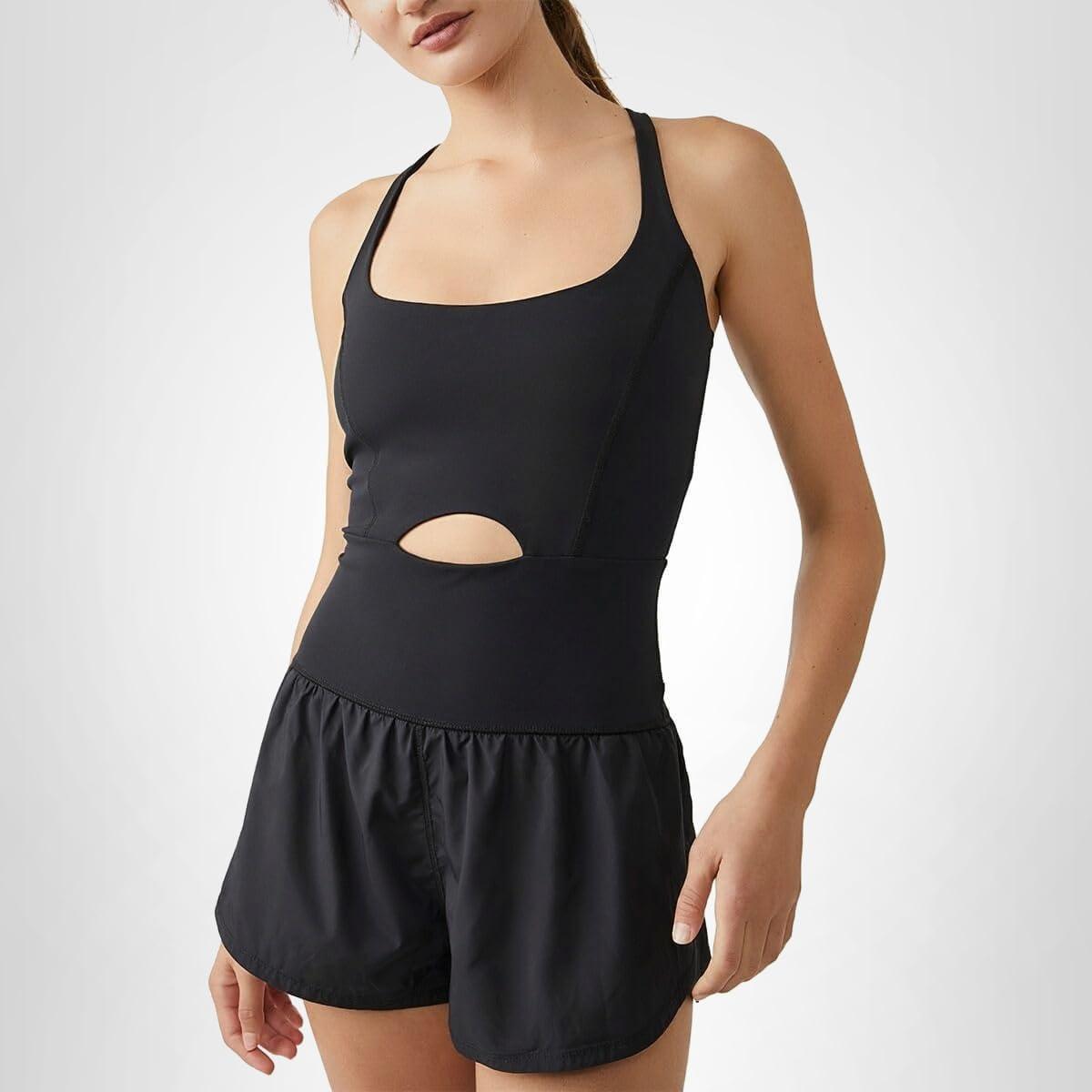 imageFree People womens Righteous RunsieBlackBlack