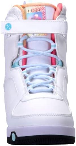 imageHyperlite Aries Womens Wakeboard Bindings WhiteBlack 6 W