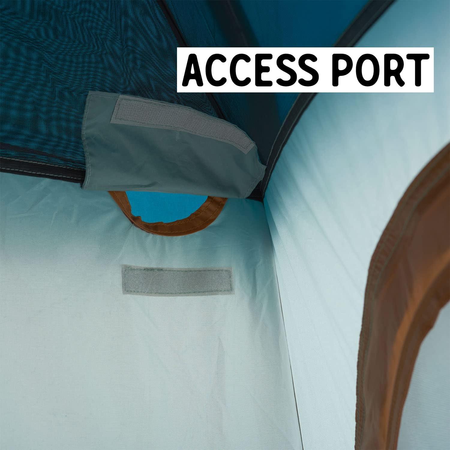 imageKelty Discovery H2GO Privacy Shelter Campsite Shower and Changing Shelter Zippered Entry Steel Pole Frame FreestandingIceberg Green