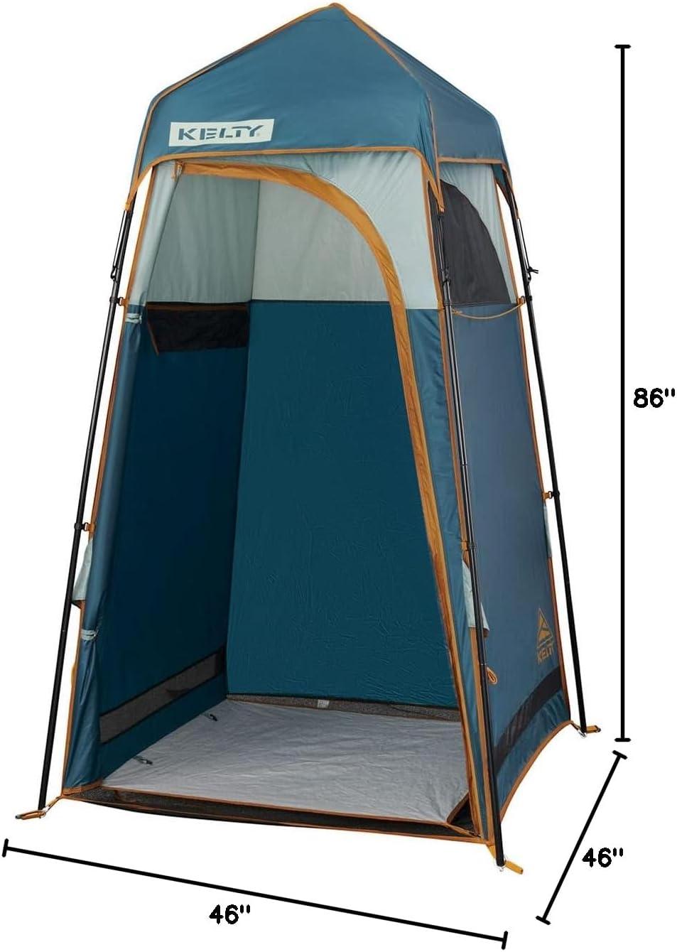 imageKelty Discovery H2GO Privacy Shelter Campsite Shower and Changing Shelter Zippered Entry Steel Pole Frame FreestandingIceberg Green