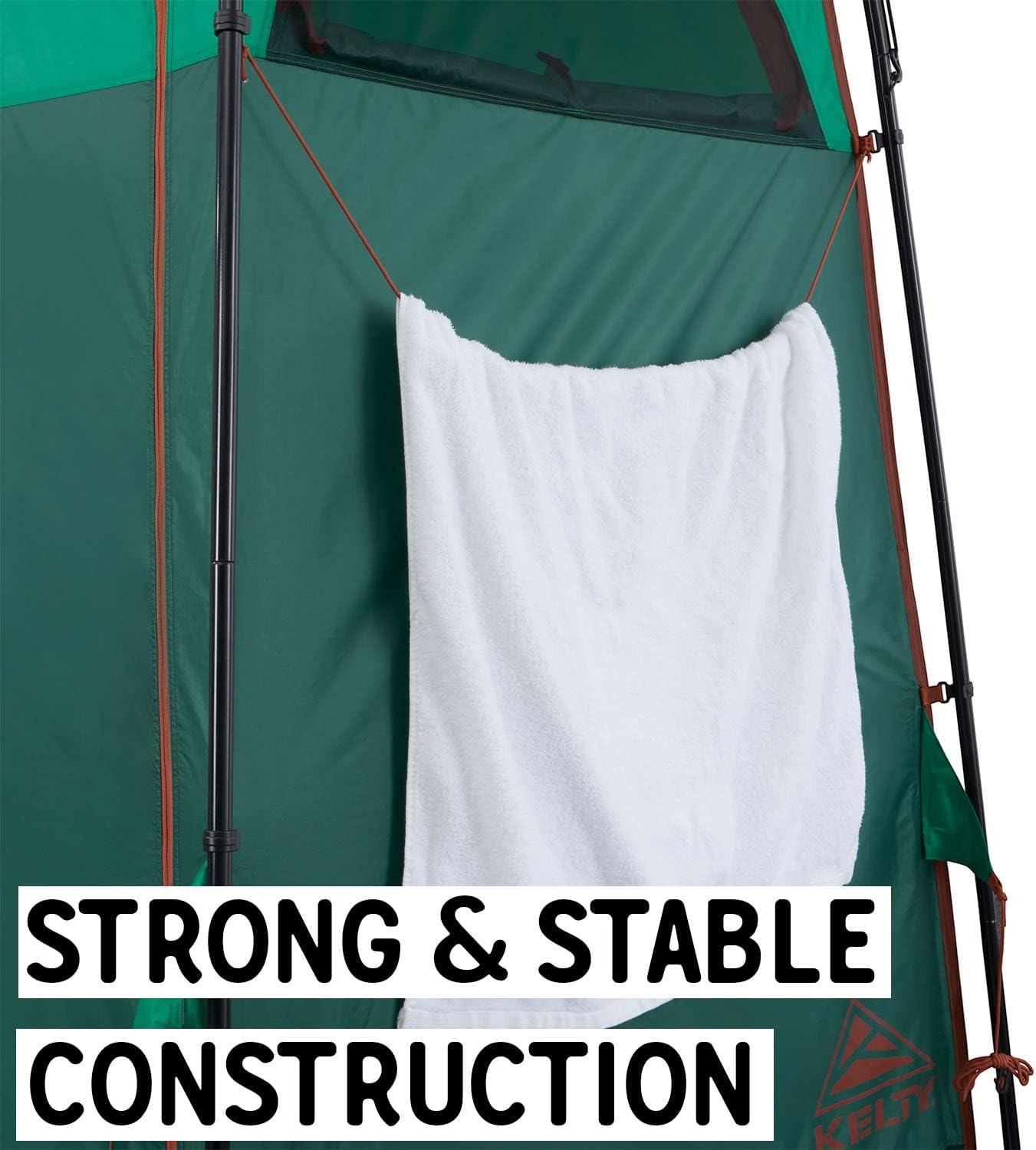 imageKelty Discovery H2GO Privacy Shelter Campsite Shower and Changing Shelter Zippered Entry Steel Pole Frame FreestandingJelly Bean