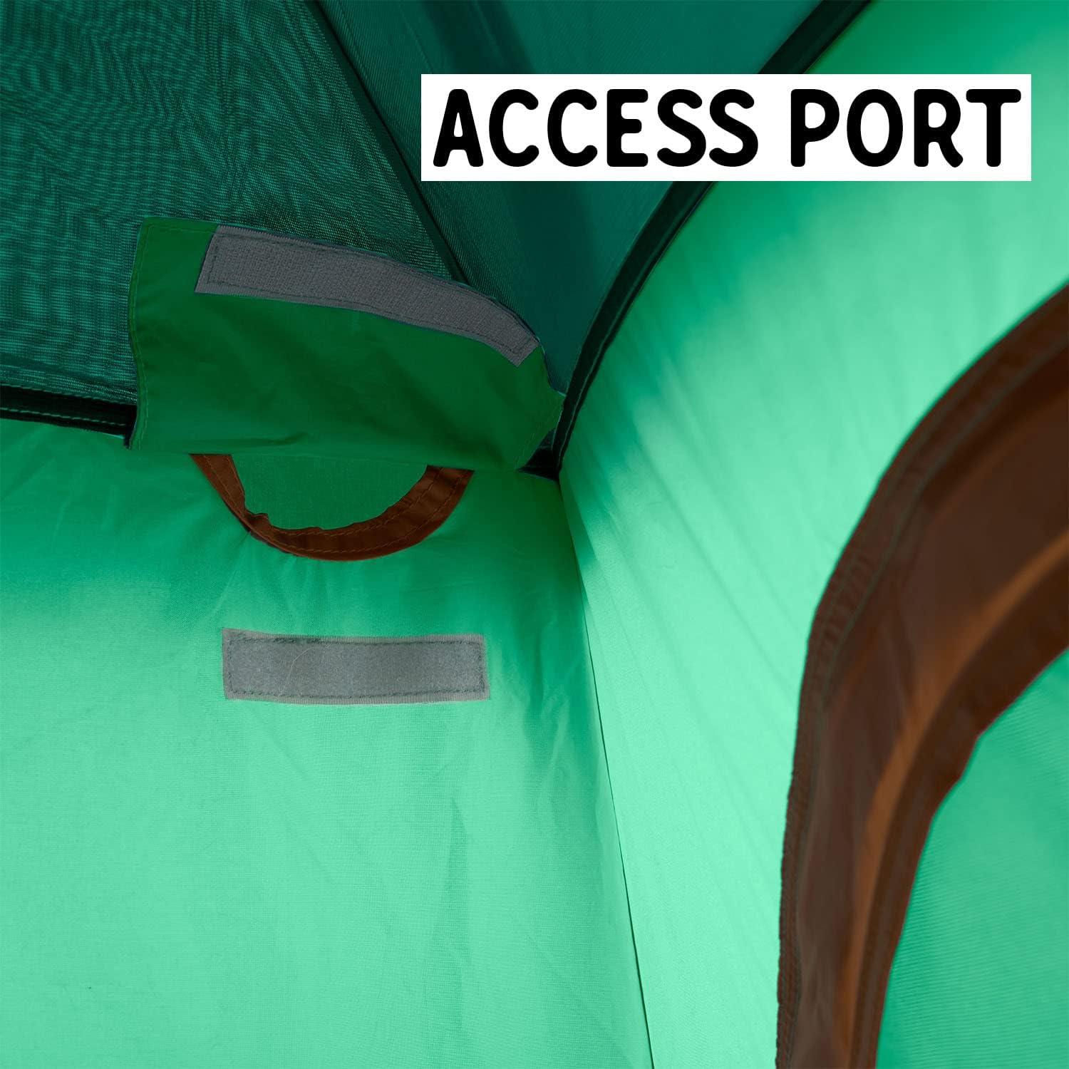 imageKelty Discovery H2GO Privacy Shelter Campsite Shower and Changing Shelter Zippered Entry Steel Pole Frame FreestandingJelly Bean