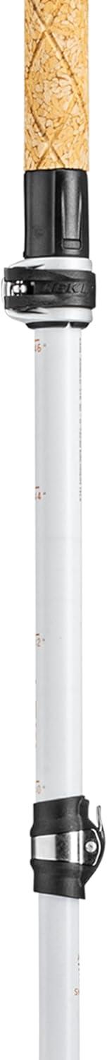 imageLEKI Cressida FX Carbon AS Collapsible Lightweight Walking Poles for Trekking ampamp HikingWhiteOrangeSilver