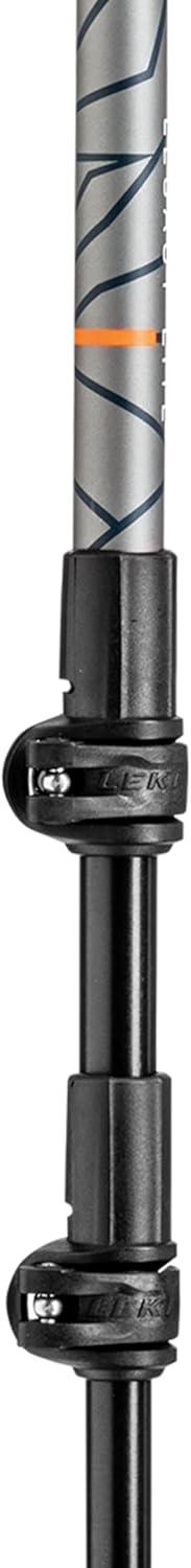 imageLEKI Legacy Lite Trekking Poles Aluminum Collapsible Lightweight Walking Poles for HikingOrangeBlueAnthracite