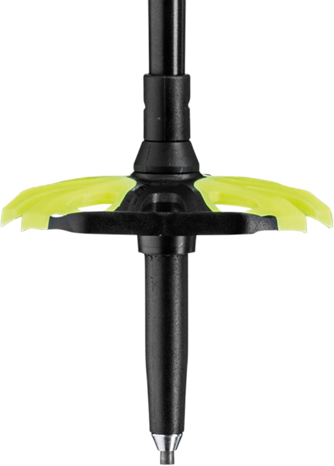 imageLEKI Sherpa Aluminum Adjustable Lightweight Ski Poles for Backcountry Skiing ampamp SnowboardingDark AnthraciteCopperNeonyellow