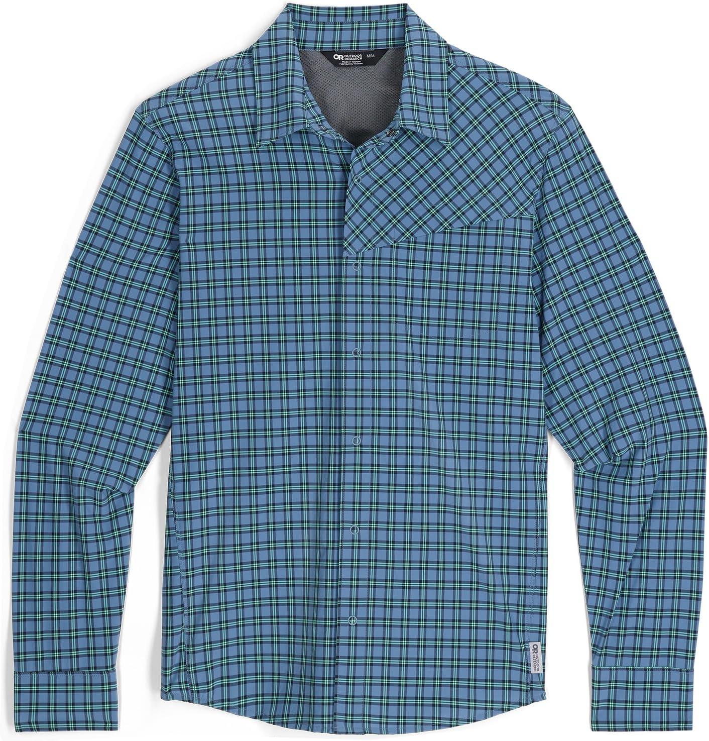 imageMens Astroman Long Sleeve Sun ShirtMaldives Plaid