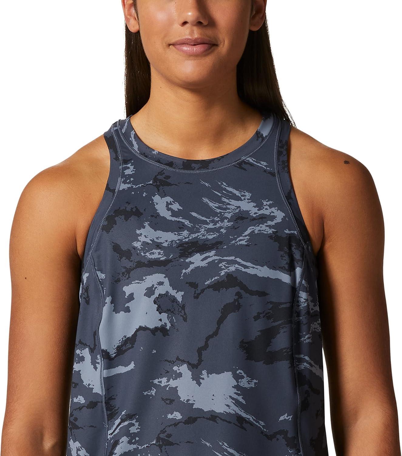 imageMountain Hardwear Womens Crater Lake TankBlue Slate Crag Camo Print
