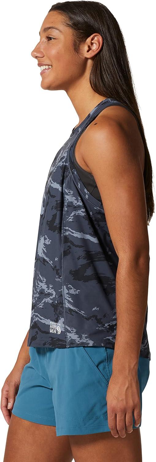 imageMountain Hardwear Womens Crater Lake TankBlue Slate Crag Camo Print
