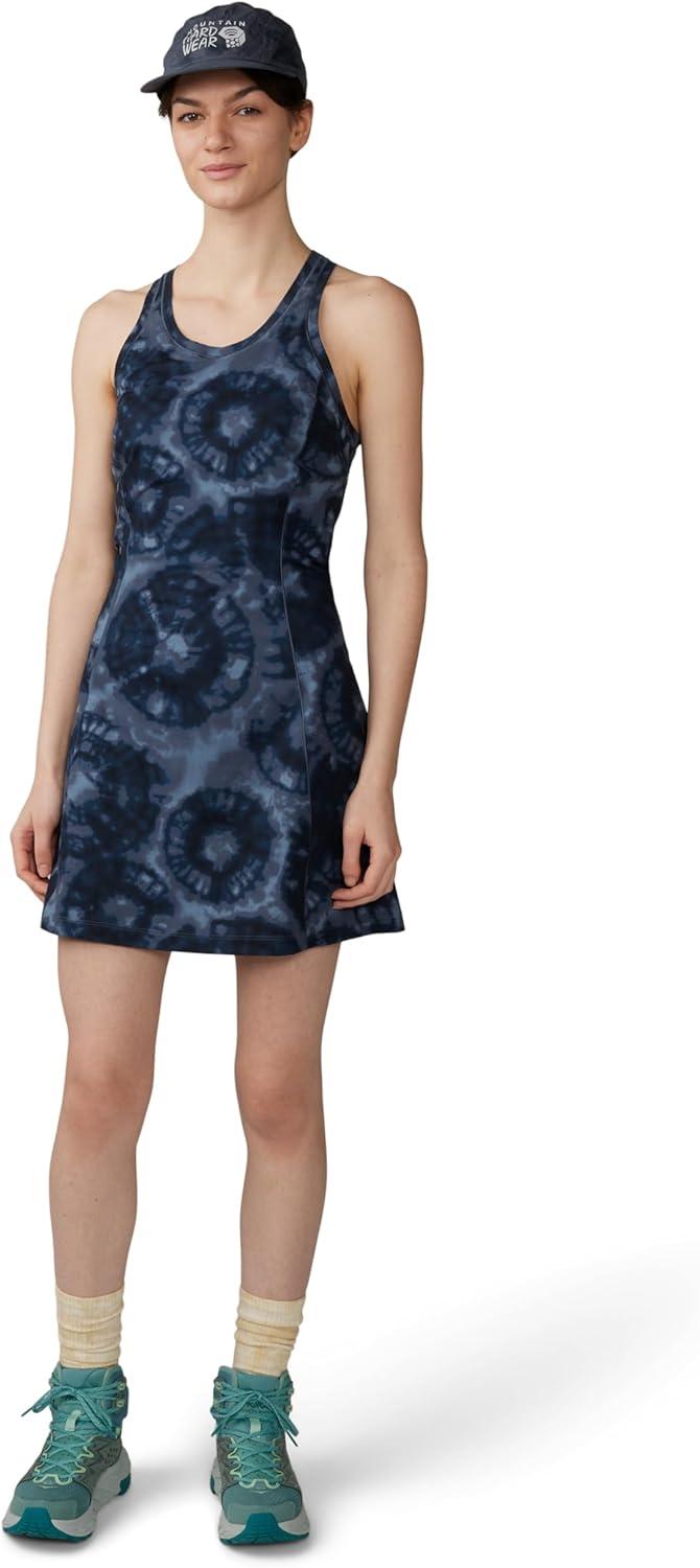 imageMountain Hardwear Womens Mountain Stretch DressBlue Slate Spore Dye Print