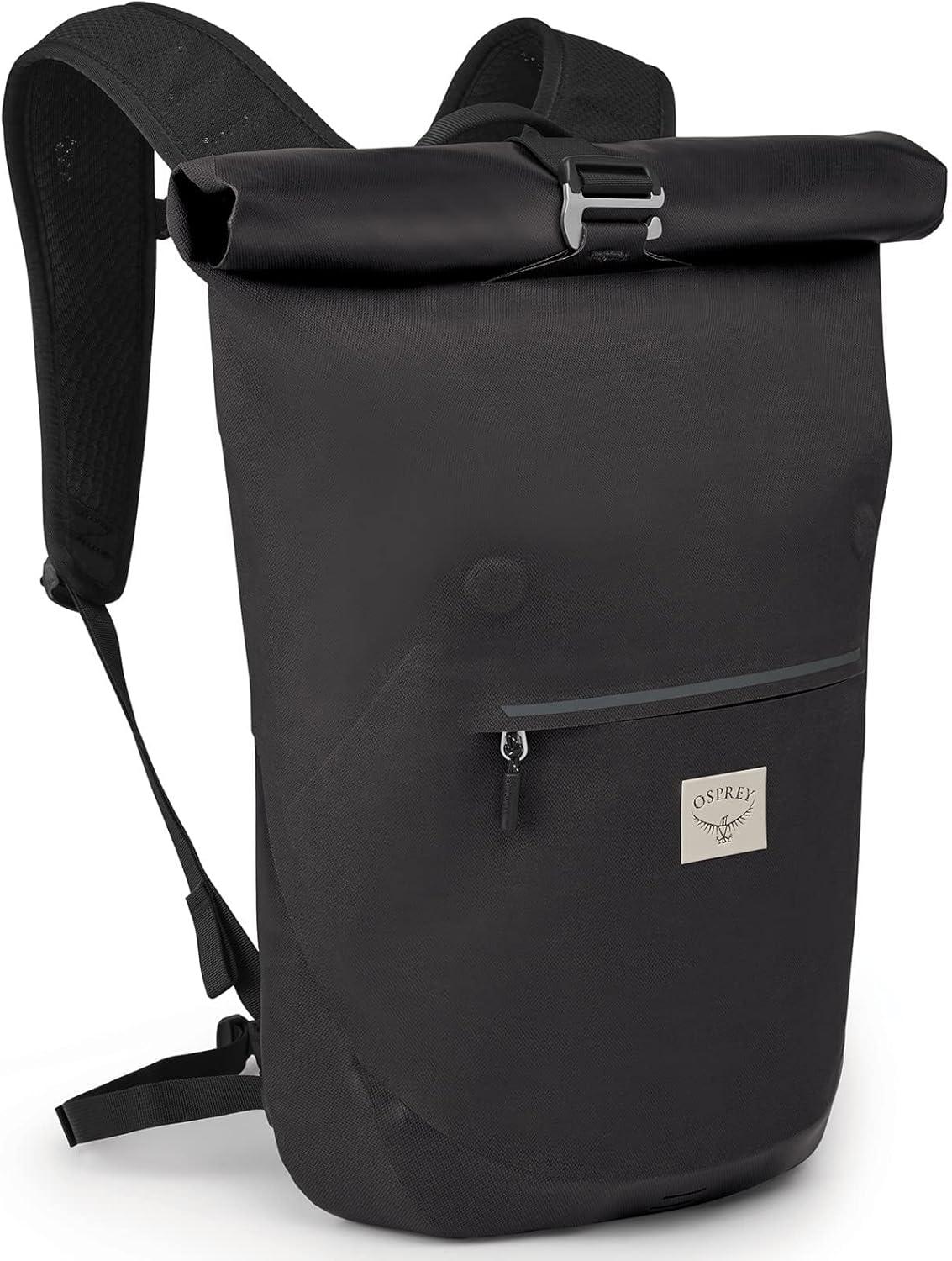 imageOsprey Arcane Roll Top 18L Waterproof Laptop Backpack Acorn RedStonewash Black