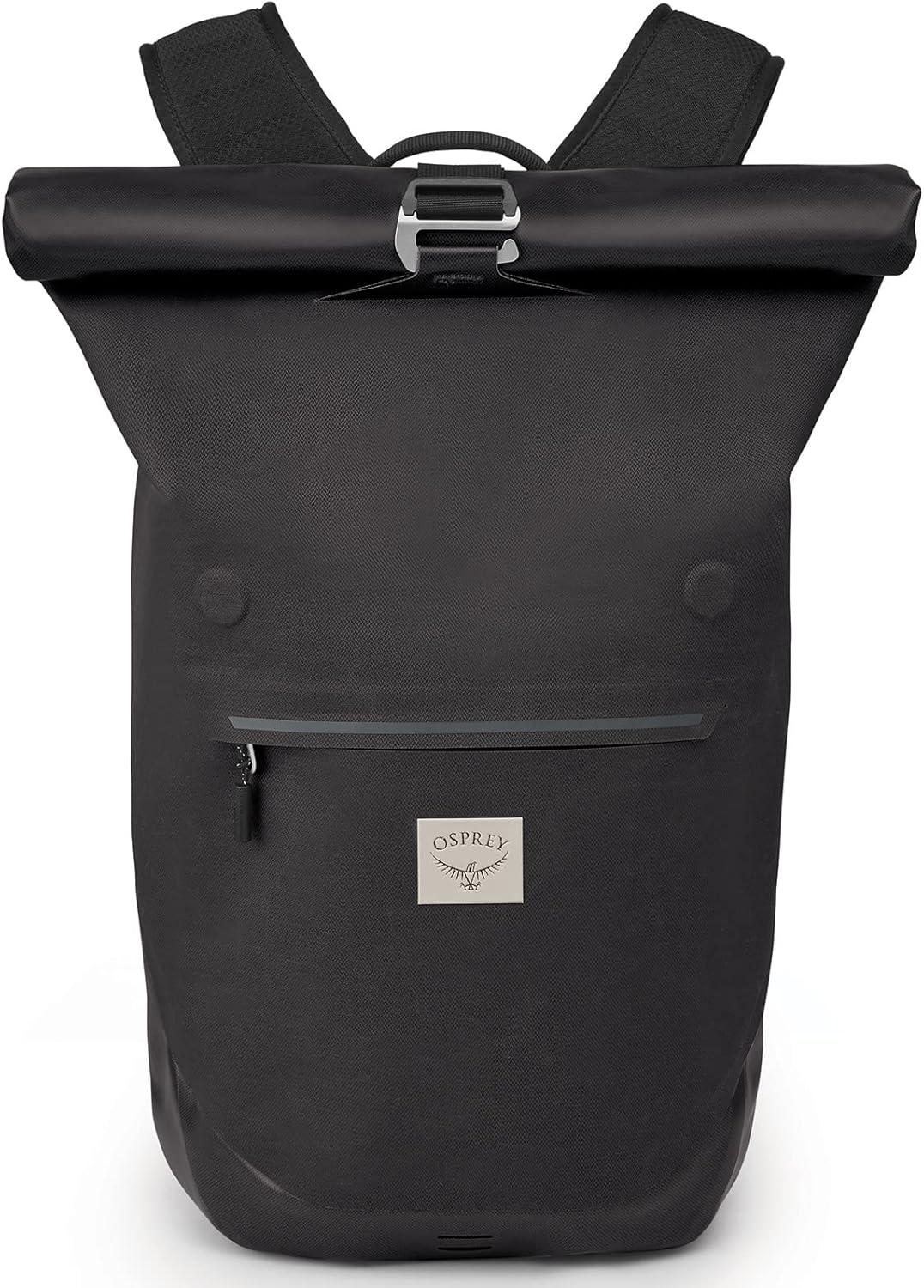 imageOsprey Arcane Roll Top 18L Waterproof Laptop Backpack Acorn RedStonewash Black