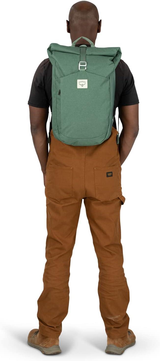 imageOsprey Arcane Roll Top Commuter Backpack BlackAllium RedBrindle Brown