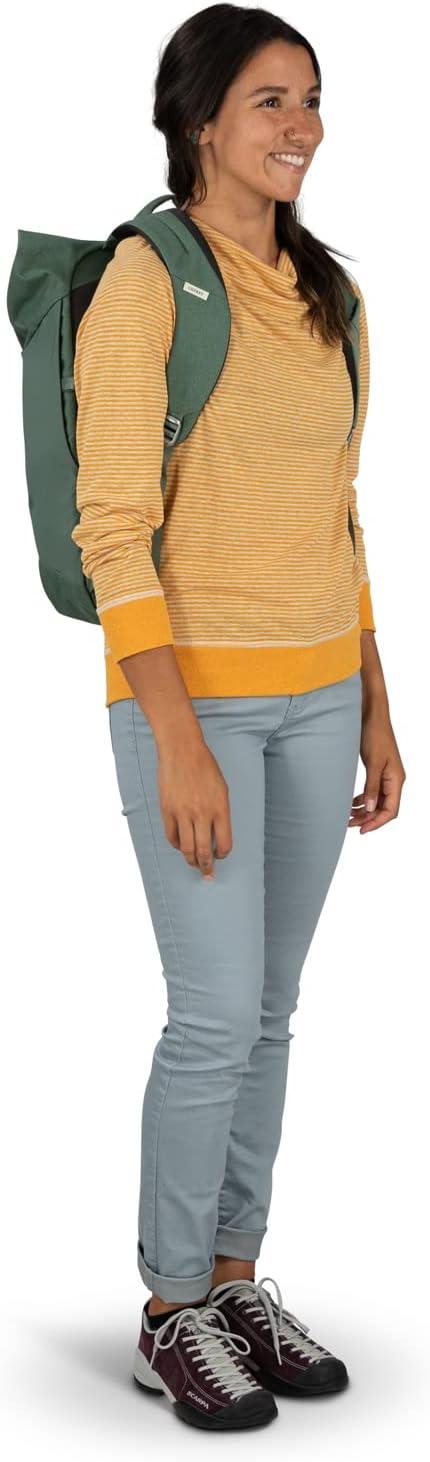 imageOsprey Arcane Roll Top Commuter Backpack BlackAllium RedBrindle Brown