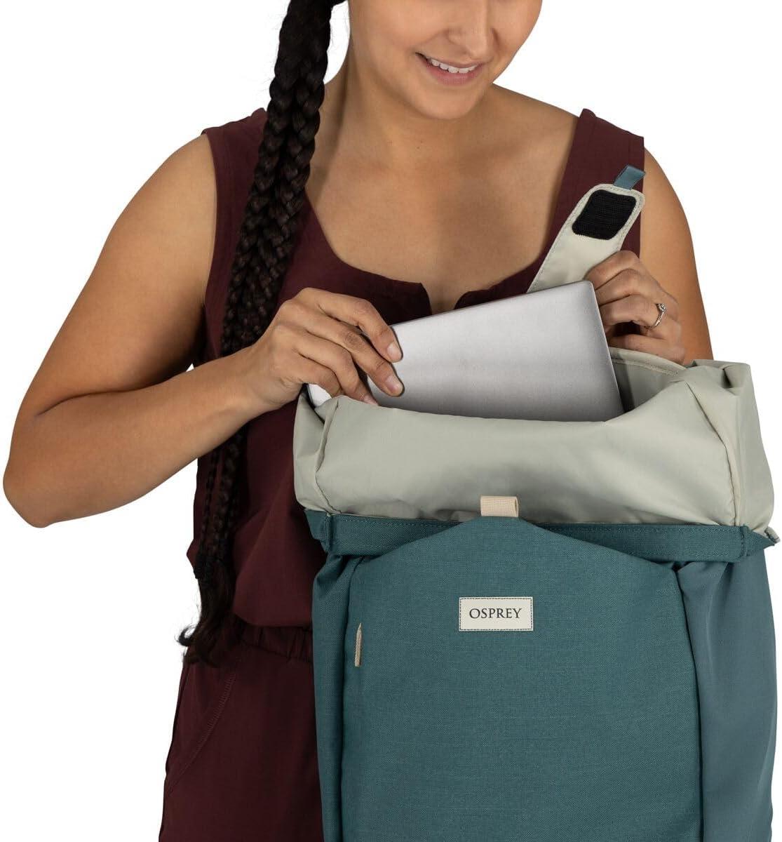 imageOsprey Arcane Roll Top Commuter Backpack BlackCascade Blue