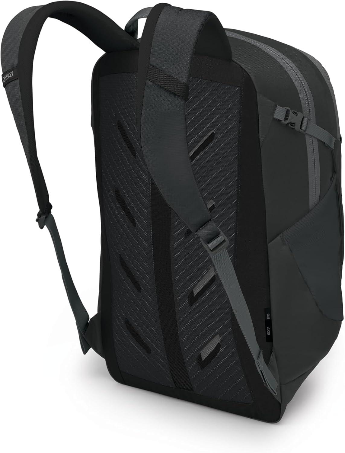 imageOsprey Axis Laptop Backpack Sleek Everyday Pack with Laptop Sleeve Water Bottle Pockets ampamp Compression StrapsBlackCoal Grey