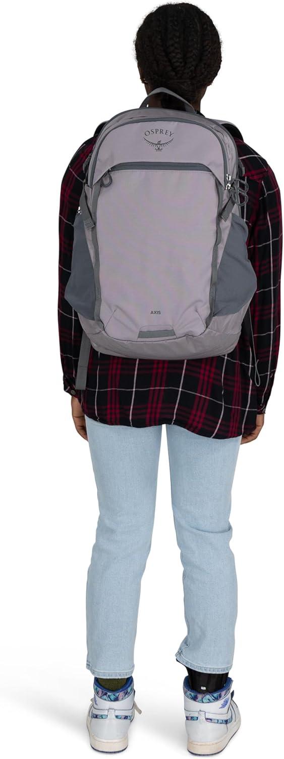 imageOsprey Axis Laptop Backpack Sleek Everyday Pack with Laptop Sleeve Water Bottle Pockets ampamp Compression StrapsBlackCoal Grey