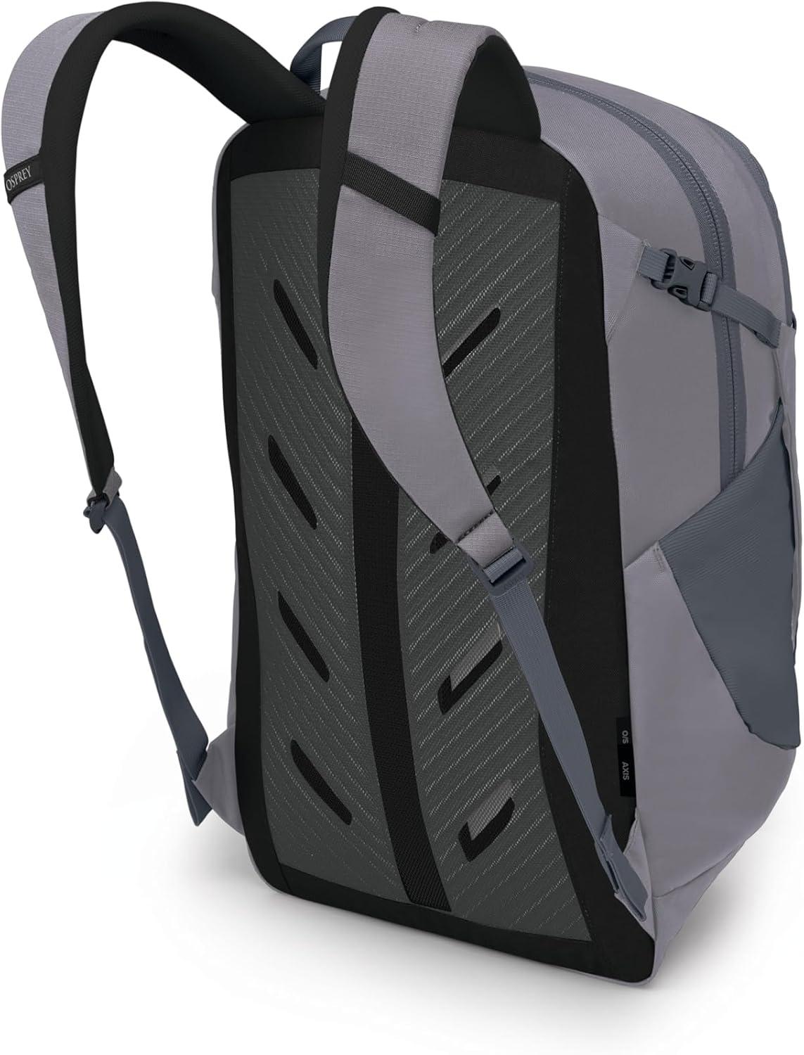 imageOsprey Axis Laptop Backpack Sleek Everyday Pack with Laptop Sleeve Water Bottle Pockets ampamp Compression StrapsSoundwave Grey