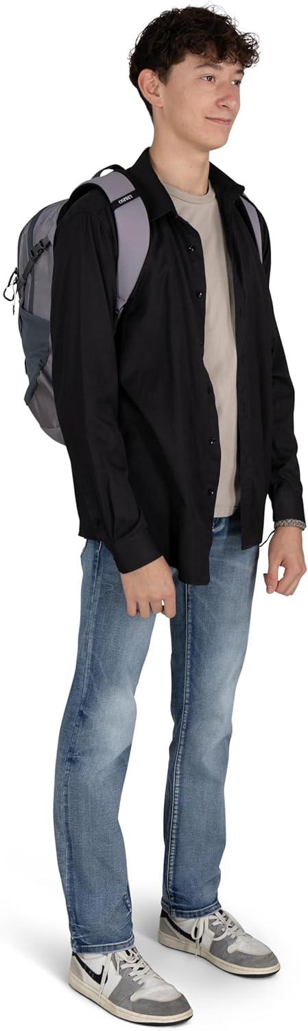 imageOsprey Axis Laptop Backpack Sleek Everyday Pack with Laptop Sleeve Water Bottle Pockets ampamp Compression StrapsSoundwave Grey