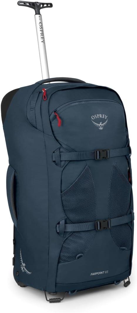 imageOsprey Farpoint Mens Wheeled Travel Pack 65L BlackMuted Space Blue