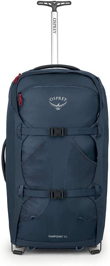 imageOsprey Farpoint Mens Wheeled Travel Pack 65L BlackMuted Space Blue