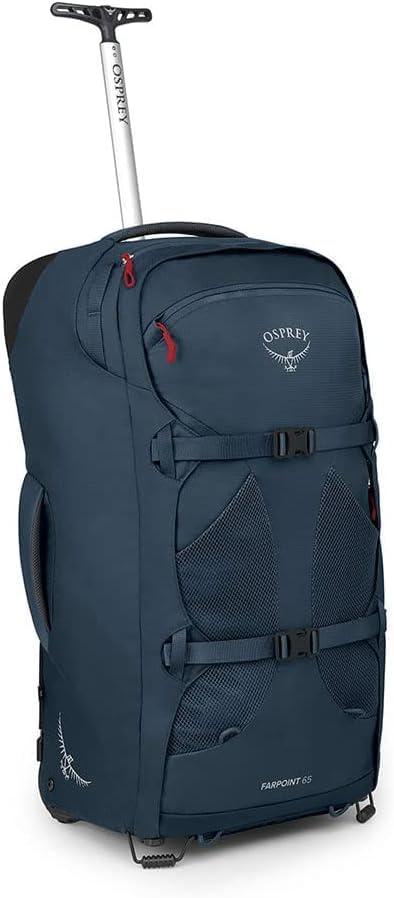 imageOsprey Farpoint Mens Wheeled Travel Pack 65L BlackMuted Space Blue