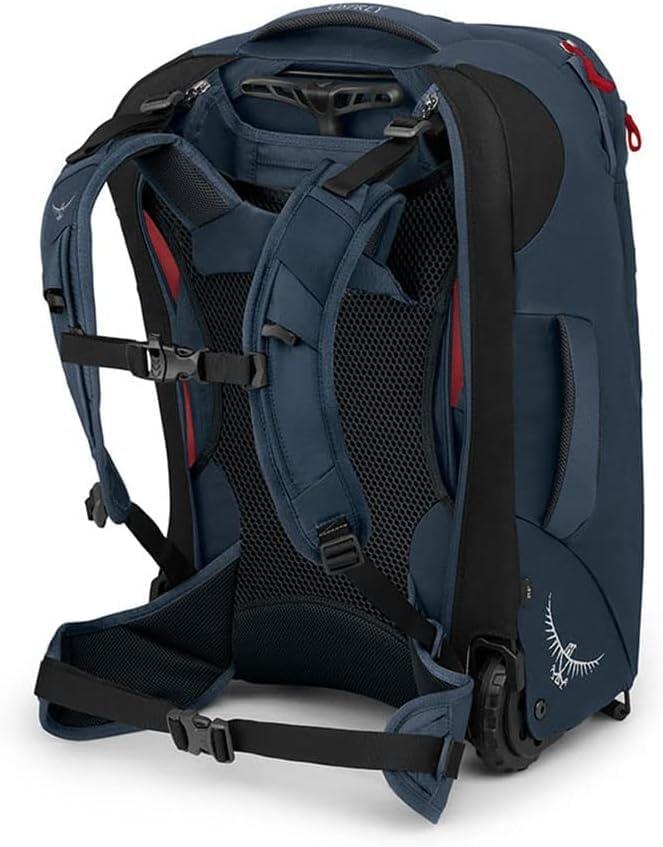 imageOsprey Farpoint Mens Wheeled Travel Pack 65L BlackMuted Space Blue