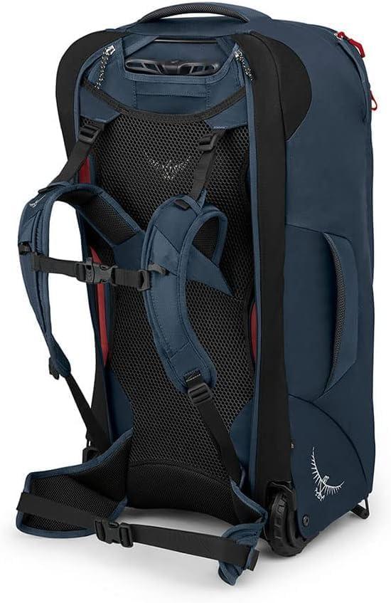 imageOsprey Farpoint Mens Wheeled Travel Pack 65L BlackMuted Space Blue