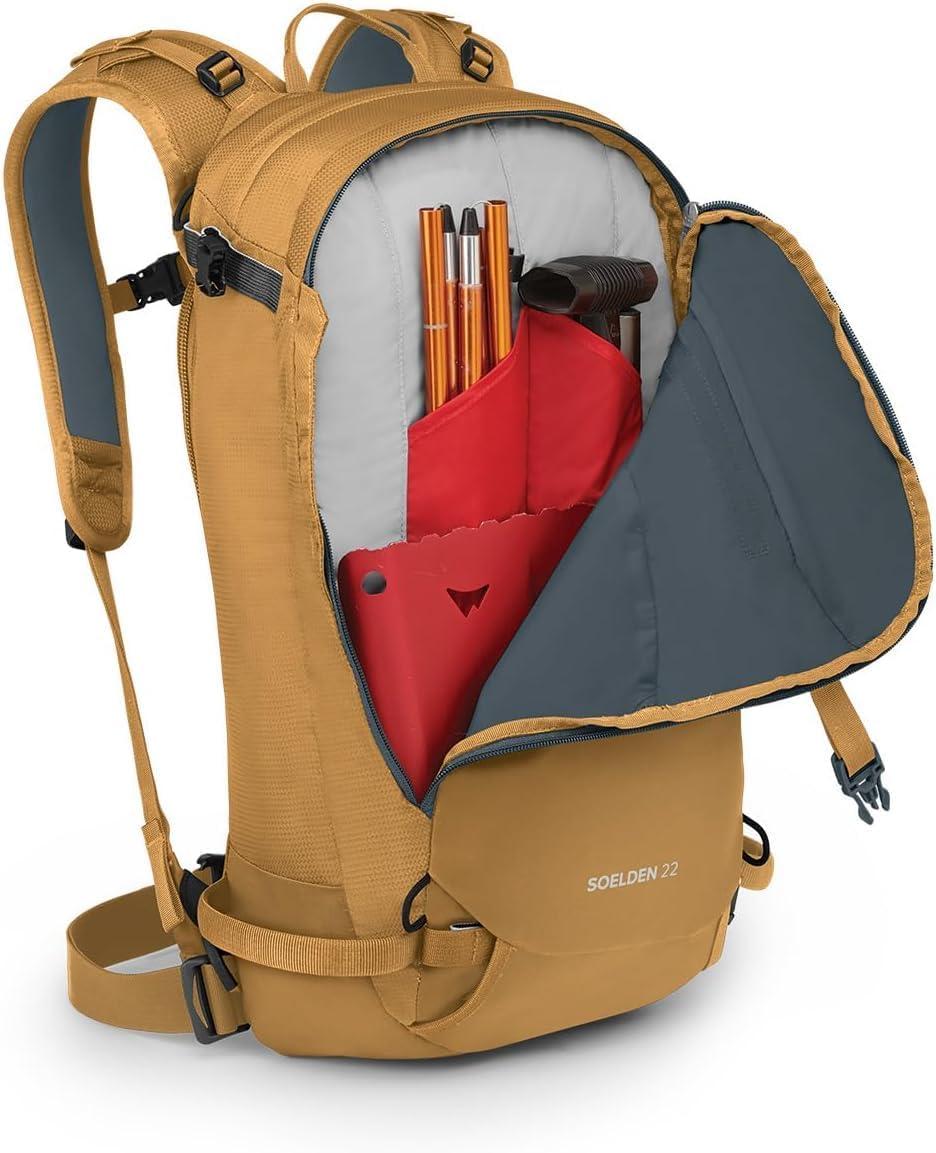 imageOsprey Soelden Pro 32L Mens Ski and Snowboard Backpack with E2 Airbag System Red MountainArtisan Yellow
