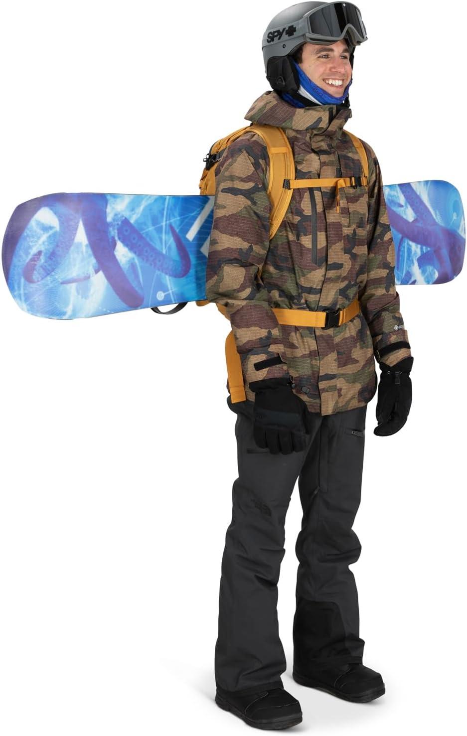 imageOsprey Soelden Pro 32L Mens Ski and Snowboard Backpack with E2 Airbag System Red MountainArtisan Yellow