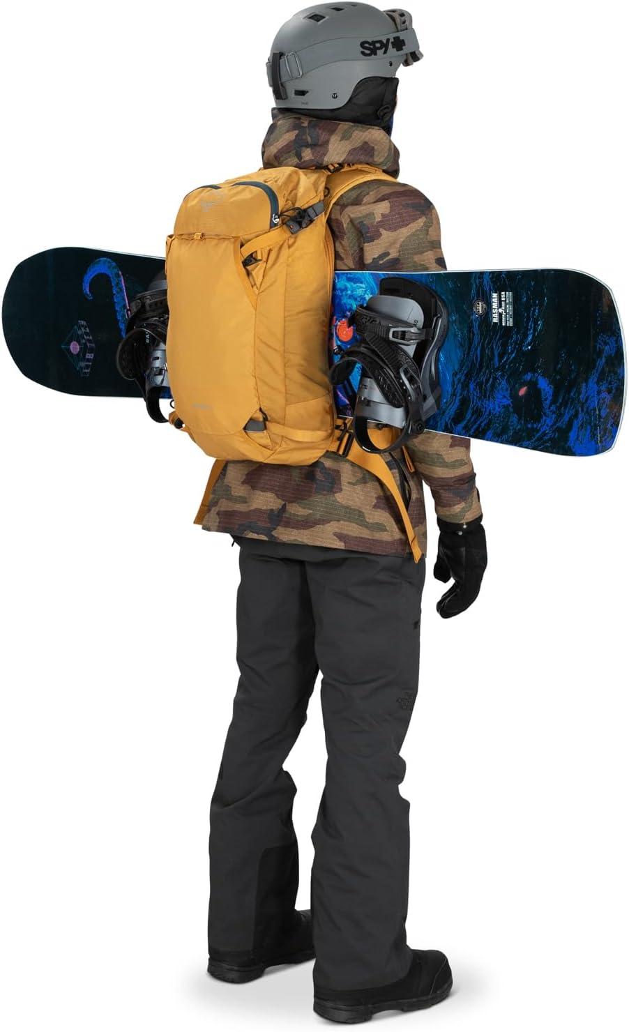 imageOsprey Soelden Pro 32L Mens Ski and Snowboard Backpack with E2 Airbag System Red MountainArtisan Yellow